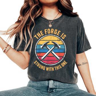 Cool Blacksmith For Blacksmithing Forging Women's Oversized Comfort T-Shirt - Thegiftio UK