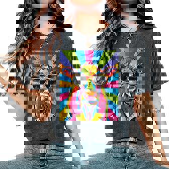 Cool Cow Pop Art For Men Women Dairy Farmer Farming Moo Cows Women's Oversized Comfort Colors T-Shirt | Mazezy