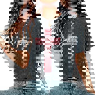 Cool Lion Of Judah Cross Jesús Regalo Para Cristianos Hombres Es Camiseta extragrande cómoda para mujer - Regaloses