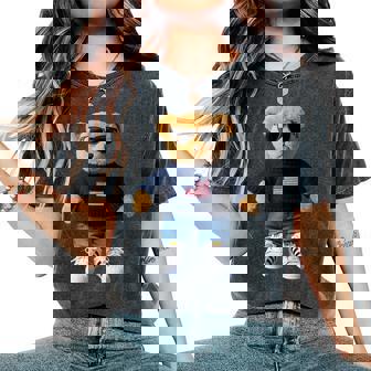 Cool Teddy Bear For Boys And Girls Women's Oversized Comfort T-Shirt - Monsterry