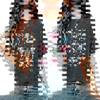 Coquette Bow Christmas Nutcracker Ballet Girls Xmas Women's Oversized Comfort T-Shirt | Seseable CA