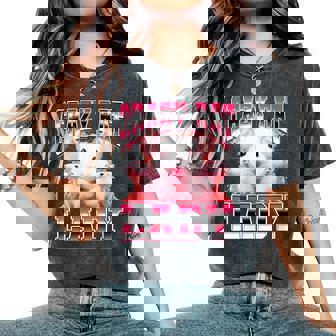 Crazy Rat Lady Mouse 90s Bootleg Style Women's Oversized Comfort Colors T-Shirt | Mazezy