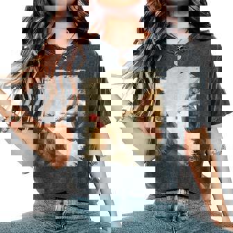 Creation Of Chicken Adam クラシック ミケランジェロ ニワトリ ファニー レディースオーバーサイズコンフォートTシャツ - Kawaiitshirt