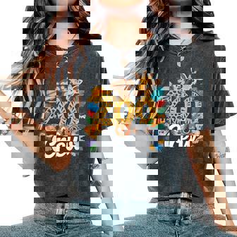 Crew Giraffe Monkey Zoo Trip Zoo Keeper Wildlife Zoo Women's Oversized Comfort T-Shirt - Thegiftio