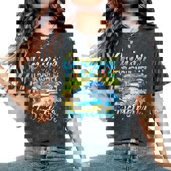 Cruisin Through Life Together Husband And Wife Cruise Couple Women's Oversized Comfort T-Shirt - Thegiftio