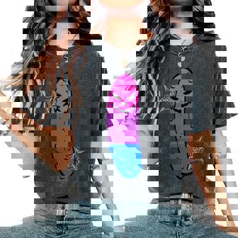 Cucumber Vegetarian Bisexual Pickle LGBTQIA Pride Month Women's Oversized Comfort Colors T-Shirt | Mazezy