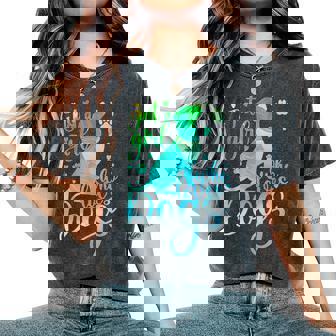 Cute Colorful Just A Girl Who Loves Dogs Pet Dog Lover Women's Oversized Comfort T-Shirt | Seseable UK