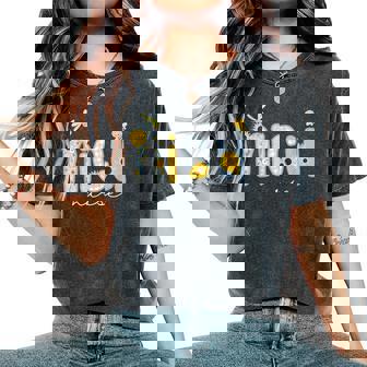 Cute Nicu Nurse Sunflower Bee Neonatal Intensive Care Unit Women's Oversized Comfort T-Shirt - Thegiftio