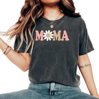 Dad Mama Daisy Wild Flower Bloom One 1St Birthday Wild One Women's Oversized Comfort T-Shirt - Thegiftio