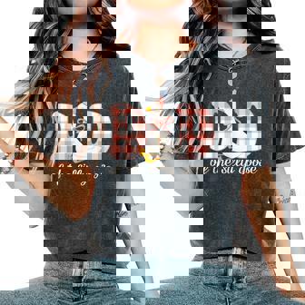 Dad Of The Silly Goose Birthday Girl Party Family Matching Women's Oversized Comfort T-Shirt - Monsterry