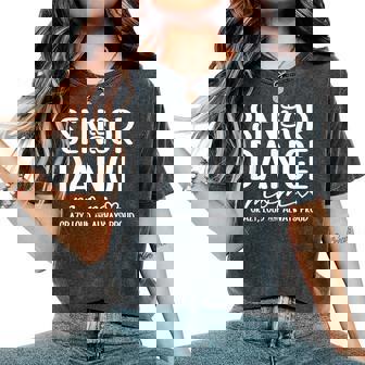 Dance Senior Mom 2026 Crazy Loud Dancing Senior Mom 2026 Women's Oversized Comfort T-Shirt - Monsterry