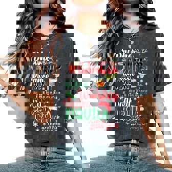 Dasher Dancer Prancer Vixen Moscato Vodka Tequila Blitzen Women's Oversized Comfort T-Shirt | Seseable CA