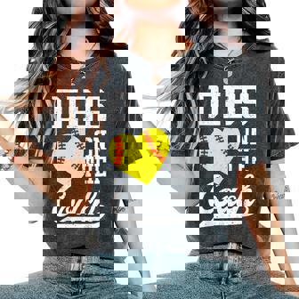 Dibs On The Coach Softball For Coach Wife Sport Women's Oversized Comfort T-Shirt - Monsterry