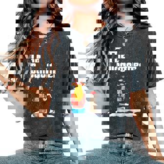 The Dogmother Whippet Dog Mom Christmas Puppy Xmas Women's Oversized Comfort T-Shirt - Seseable