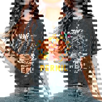 Dominican Republic Thanksgiving Turkey Idea For Women Latino Women's Oversized Comfort Colors T-Shirt | Mazezy