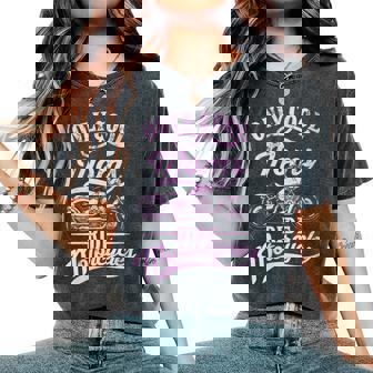 Donna Only Cool Moms Ride Motorcycles Frase Per Le Mamme Con Collo A T-shirt comoda oversize da donna - Novitaregali