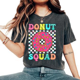 Donut Squad Groovy Donut Lover Birthday Party Girls Women's Oversized Comfort T-Shirt - Thegiftio UK