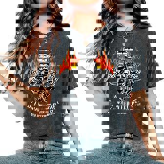 Drag Racing Car Engine Mechanics Motor Racing Women's Oversized Comfort Colors T-Shirt | Mazezy