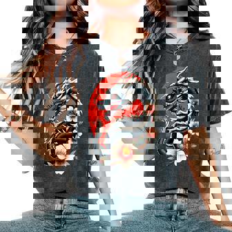 Dragon Japonais Tokyotyle Rétro Asiatique Des Années 80 T-shirt oversize confortable pour femme - Cadeauxyz