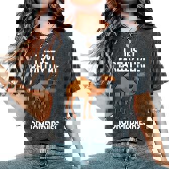 Dromedary For Men Women Camel Dromedary Lover Women's Oversized Comfort Colors T-Shirt | Mazezy