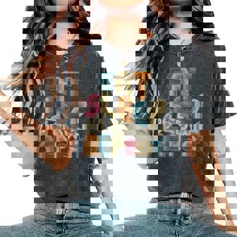 Eatleep Be Edwin Repeat Groovy Retro Edwin レディースオーバーサイズコンフォートTシャツ - Kawaiitshirt