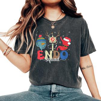 Endo Squad Nurse Stomach Santa Hat Endoscopy Tech Christmas Women's Oversized Comfort T-Shirt - Thegiftio UK