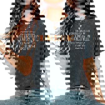 Enter His Gates With Thanksgiving Christian Thankful Autumn Women's Oversized Comfort T-Shirt | Seseable FR