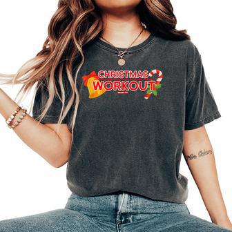 Entrenamiento De Navidad Hombres Es Divertidos Deportes De Navidad In Mangas Camiseta extragrande cómoda para mujer - Regaloses