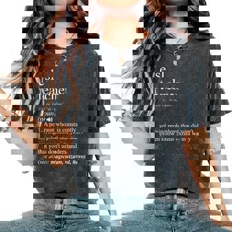 Esl Teacher Dictionary Definition Women Women's Oversized Comfort T-Shirt - Thegiftio