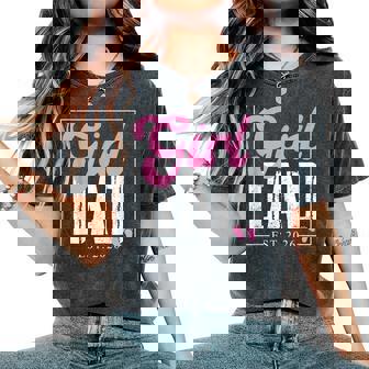 Expecting Dad Of Girl Est 2026 Father's Day Daughter-Dad Men Women's Oversized Comfort T-Shirt | Seseable FR