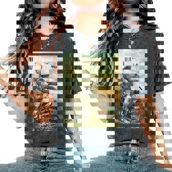 Falcon Birds Animals Peregrine Falcon Women's Oversized Comfort Colors T-Shirt | Mazezy