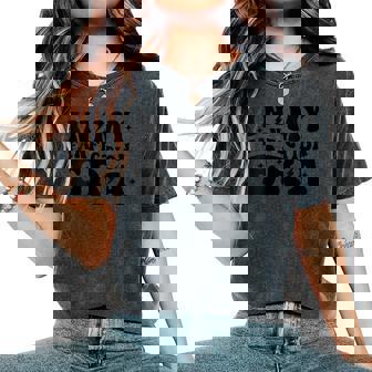 In My Fanfiction Era Retro Groovy Writing Writer Reading Women's Oversized Comfort Colors T-Shirt | Mazezy