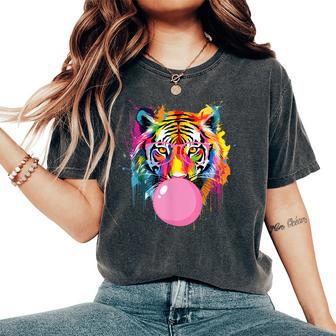Fantastici Occhiali Da Colorare Big Tiger Bubble Gum Mama Lover T-shirt comoda oversize da donna - Novitaregali