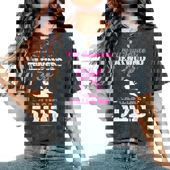 My Favorite Taekwondo Girl Calls Me Dad Women's Oversized Comfort Colors T-Shirt | Mazezy