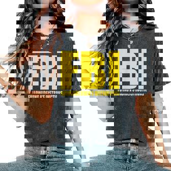 Fbi Bidenの指示に従うアパレル 面白い 男性 女性 レディースオーバーサイズコンフォートTシャツ - Kawaiitshirt