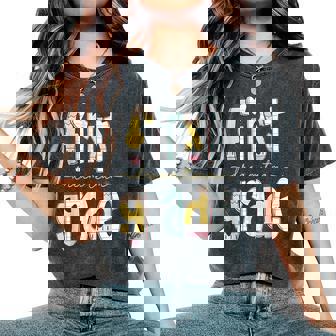 First Grade Dream Team Pencil Back To School Boys Girls Women's Oversized Comfort T-Shirt | Seseable CA