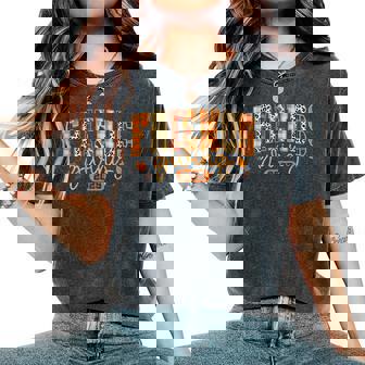 Friends Giving 2025 Thanksgiving Fall Friendsgiving Women's Oversized Comfort T-Shirt - Monsterry