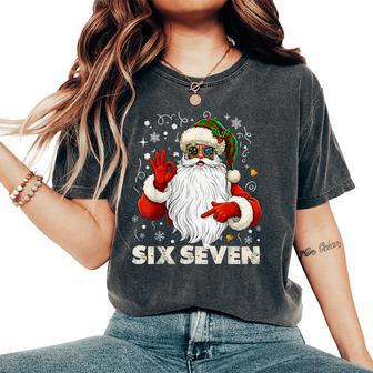 6 7 Xmas Santa Claus 6-7 Christmas Matching Boys Girl Women's Oversized Comfort T-Shirt - Thegiftio UK