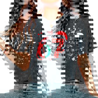 67 Meme Nurse Six Seven Nursing Festive Christmas Women's Oversized Comfort T-Shirt | Mazezy