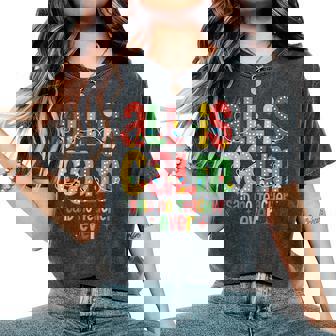 All Is Calm Said No Teacher Christmas Teacher Women's Oversized Comfort T-Shirt | Mazezy