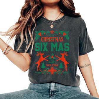 Merry Six Seven Christmas 67 Meme Xmas Boys Girls Women's Oversized Comfort T-Shirt - Thegiftio UK