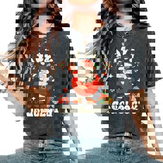 Nurse Christmas Jolly In Oncology Women's Oversized Comfort T-Shirt - Monsterry