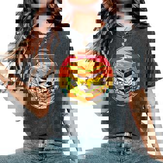 Sandwich Vintage Fast Food Lover Girls Men Women's Oversized Comfort T-Shirt | Seseable FR