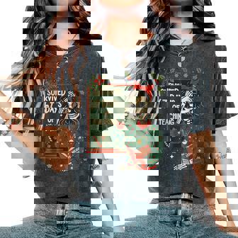 Teacher Christmas Xmas I Survived 67 Days Of Teaching Women's Oversized Comfort T-Shirt | Seseable FR