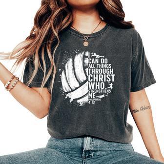 Volleyball Christian For Boys Girls Women's Oversized Comfort T-Shirt - Thegiftio UK