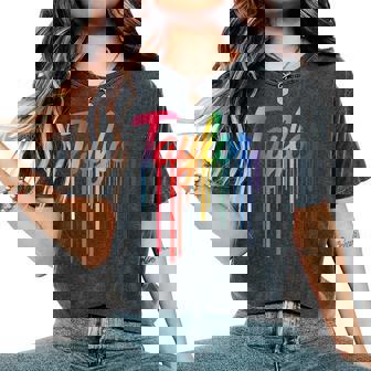 Girl Retro Taylor First Name Personalized Vintage 80'S Women's Oversized Comfort T-Shirt - Thegiftio