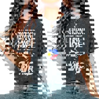Girlfriend Fiancee Wife For Filipino Women Women's Oversized Comfort Colors T-Shirt | Mazezy