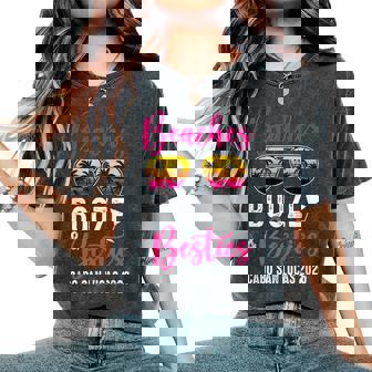 Girls Weekend Trip Cabo San Lucas 2026 Beaches Booze Besties Women's Oversized Comfort Colors T-Shirt | Mazezy