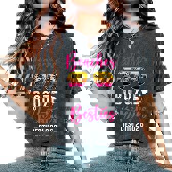 Girls Weekend Trip Destin 2026 Beaches Booze Besties Women's Oversized Comfort Colors T-Shirt | Mazezy