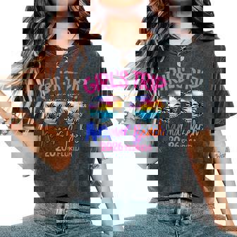 Girls Trip Miramar Beach Florida 2026 Weekend Vacation Group Women's Oversized Comfort Colors T-Shirt | Mazezy